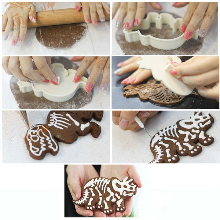 Dinosaur Fossil Cookie Cutter Set