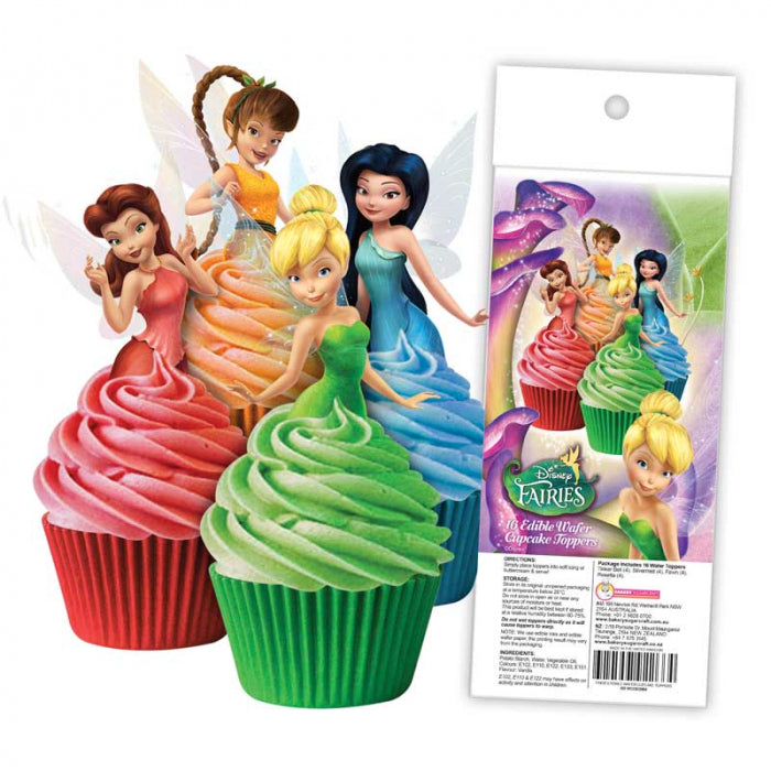 Edible Wafer Cupcake Toppers - Disney Fairies