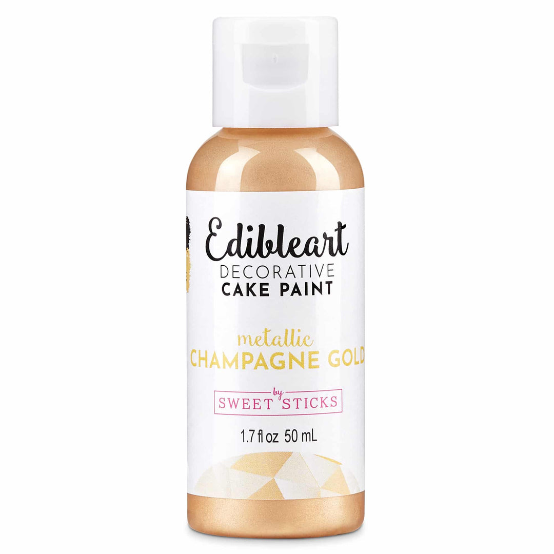 Edible Art Paint - Metallic Champagne Gold 50ml