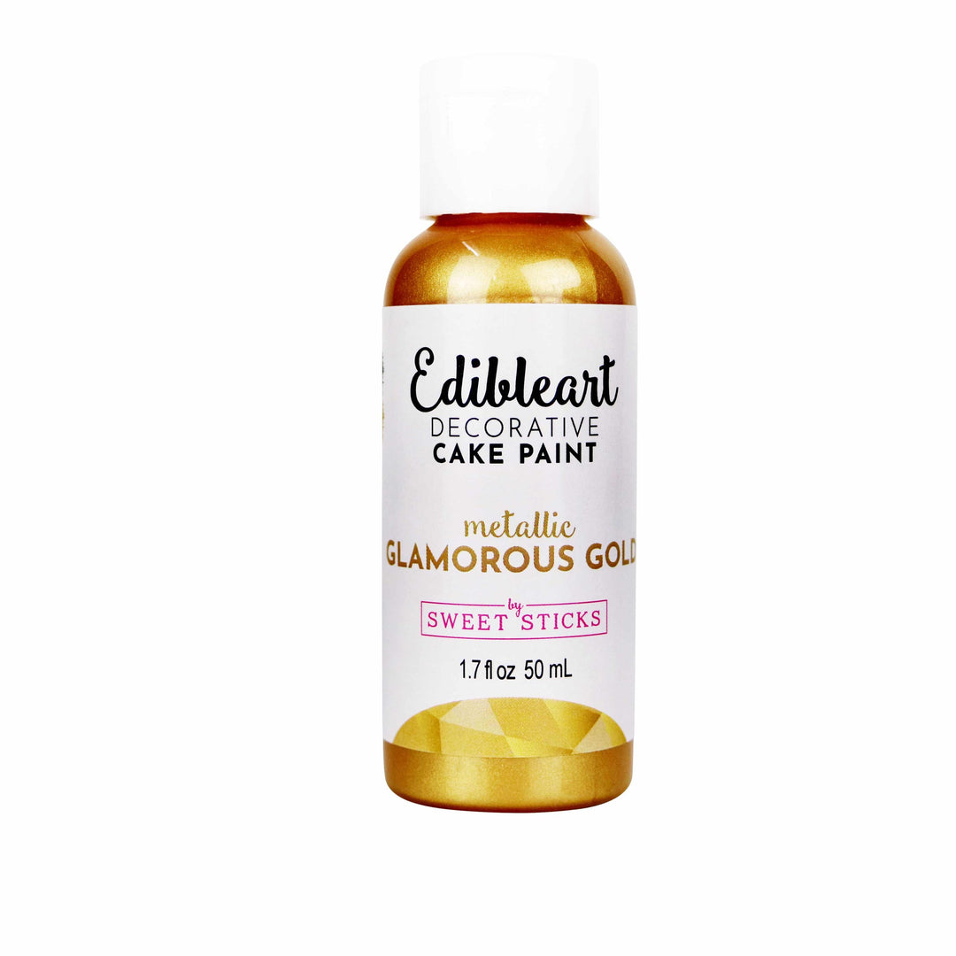 Edible Art Paint - Metallic Glamorous Gold 50ml