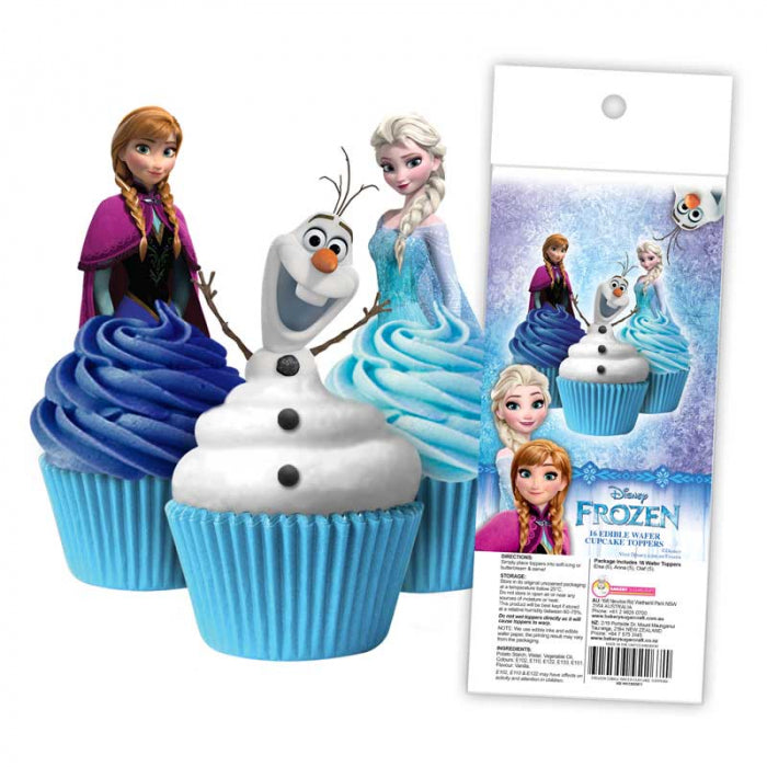 Edible Wafer Cupcake Toppers - Frozen