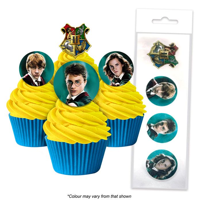 Edible Wafer Cupcake Toppers - Harry Potter Best Before June 2025