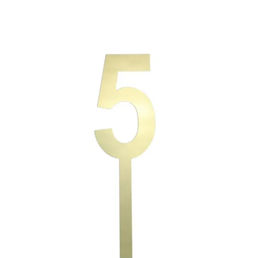 Large Number Cake Topper - 5