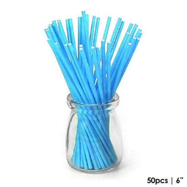 Cake Craft 6" Lollipop Sticks - Blue