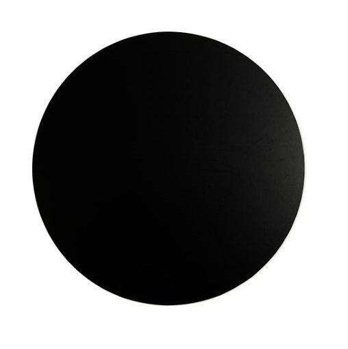 12" Round Cake Board 6mm - Matte Black
