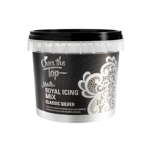 Over the Top Royal Icing Mix - Classic Silver Best before 4/7/25