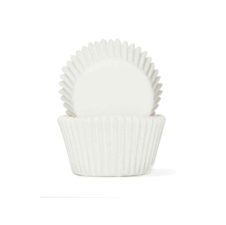 Plain Small Baking Cups - Cupcake Cases - White