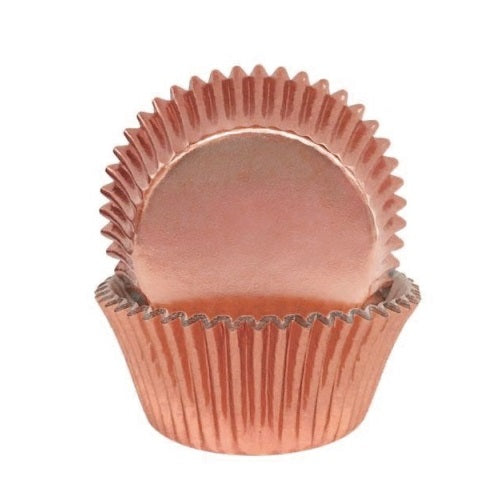 Rose Gold Foil Baking Cups - Cupcake Cases (Standard)