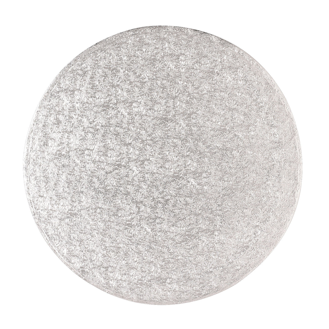 8" Round Cake Board 6mm - Silver