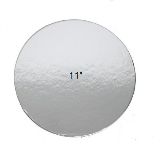 11" Round Cake Card 2mm - Silver