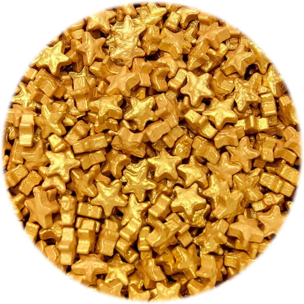 Sprinks Small Gold Stars Sprinkles