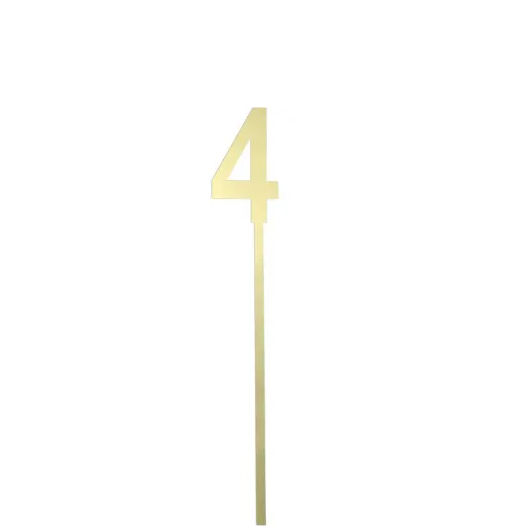 Small Number Cake Topper - 4