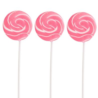 Swirl Small Lollipop - Pink