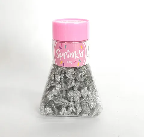 Sprink'd Geode Rocks - Silver