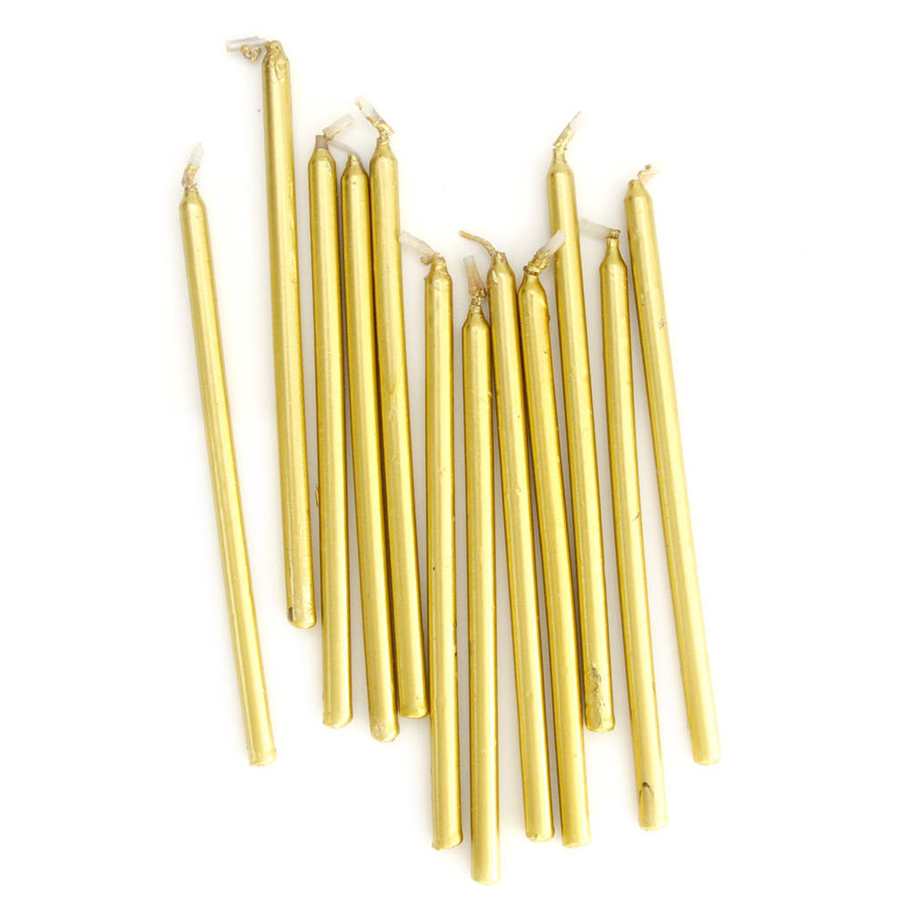 Tall Gold Candles