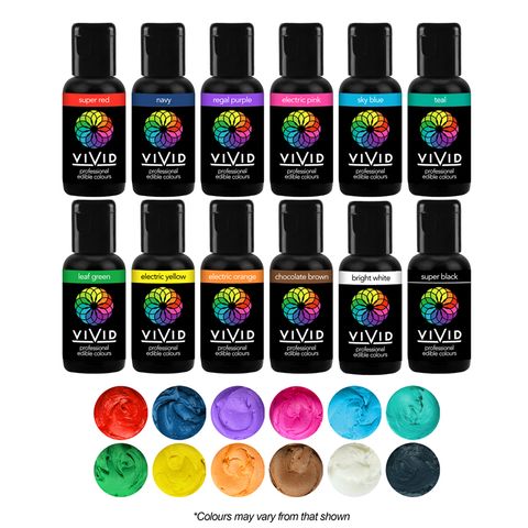 Vivid 12 Pack Gel Colours