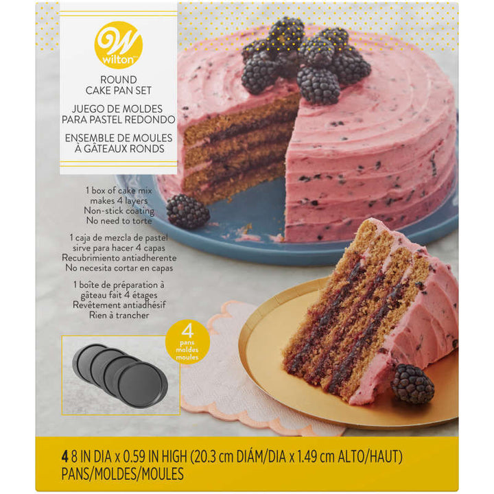 Wilton 8" Easy Layers Cake Pan Set