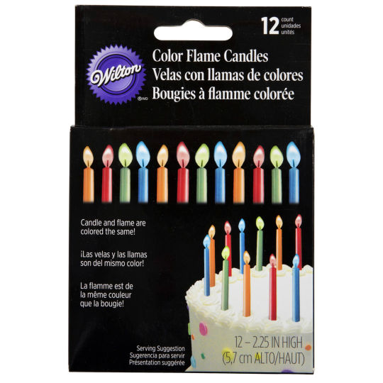 Wilton Colour Flame Candles - 4 Colours