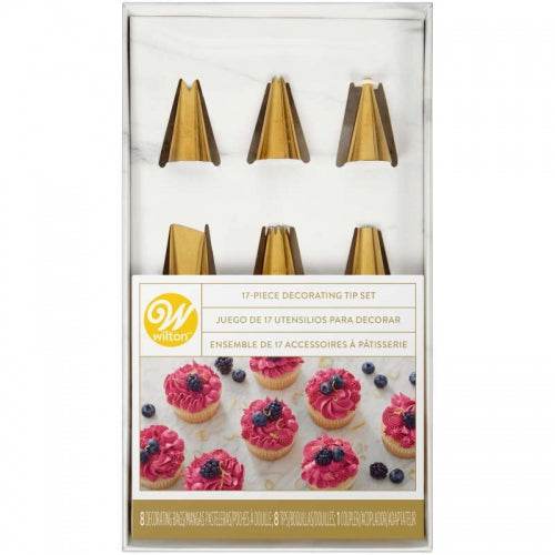 Wilton Gold and Navy Decorating Set
