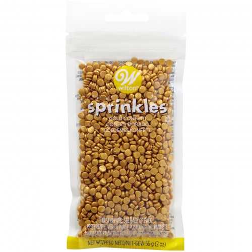 Wilton Small Gold Confetti Sprinkles