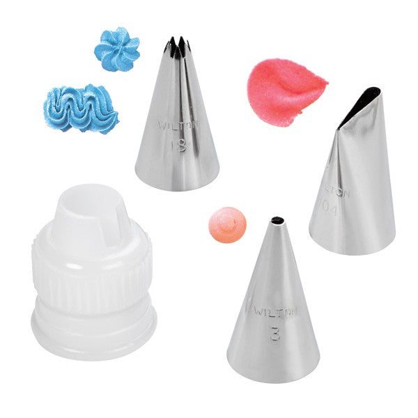 Wilton Tip Set: 3, 18, 104 & Coupler