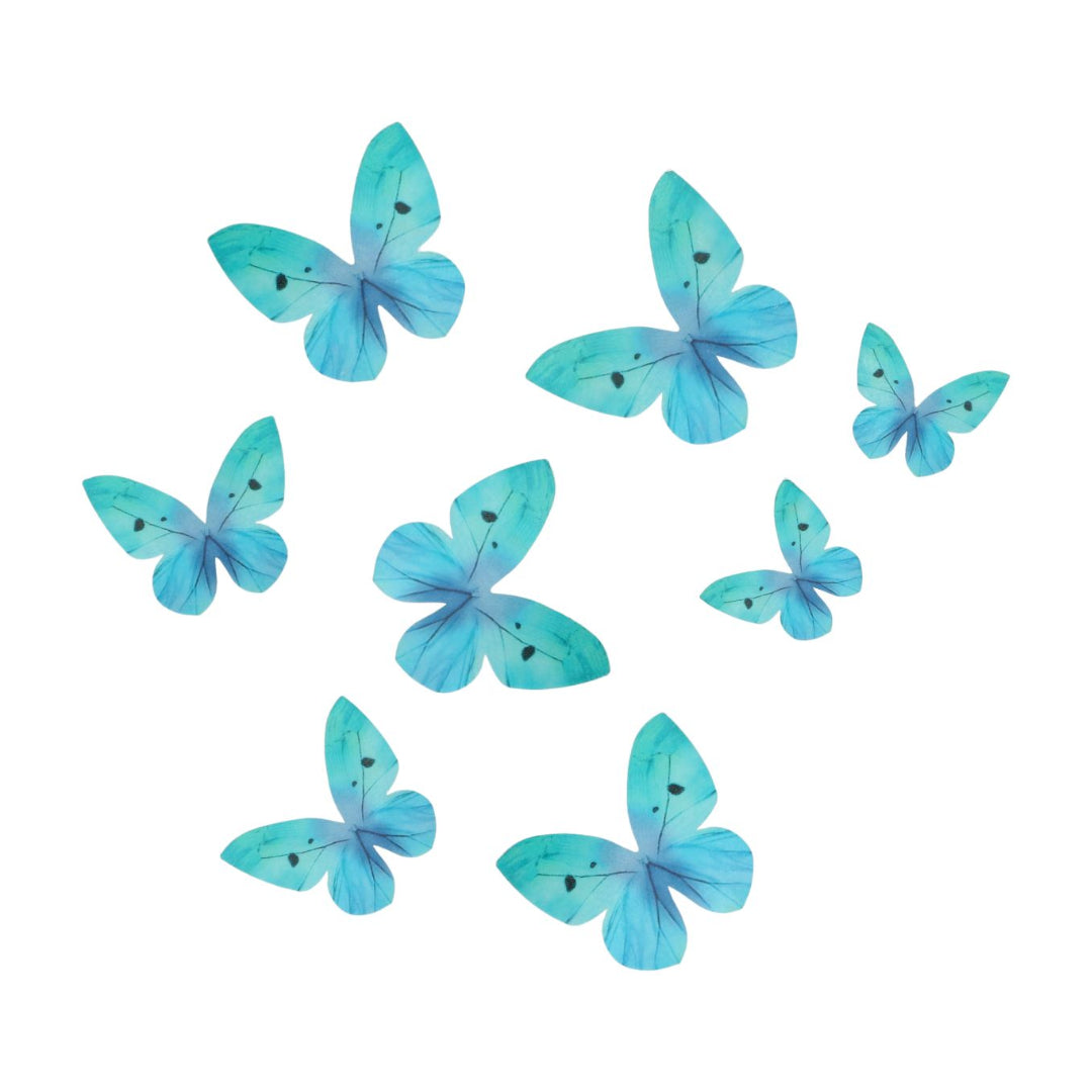 Wilton Edible Wafer Butterflies - Ombre Blue