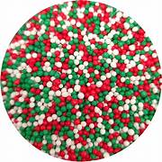 Nonpareils 100s & 1000s Christmas Sprinkles - White, Red & Green