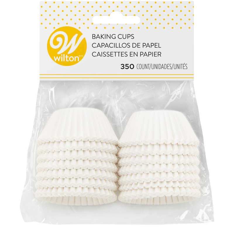 Wilton Mini Baking Cups - White 350pk
