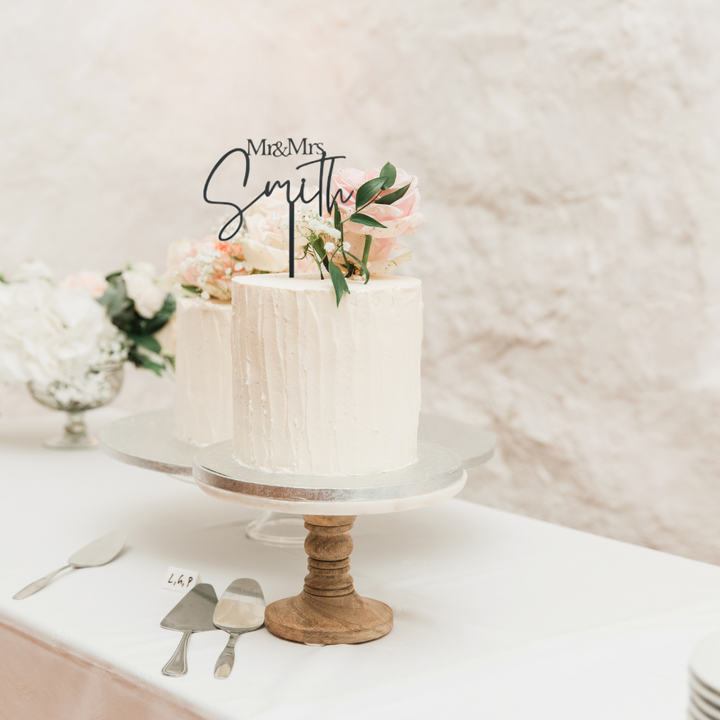 Custom Acrylic Wedding Cake Topper