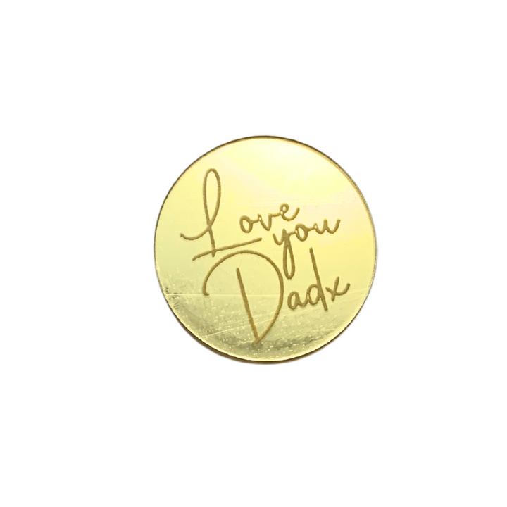 Love You Dad Mini Topper Plaque