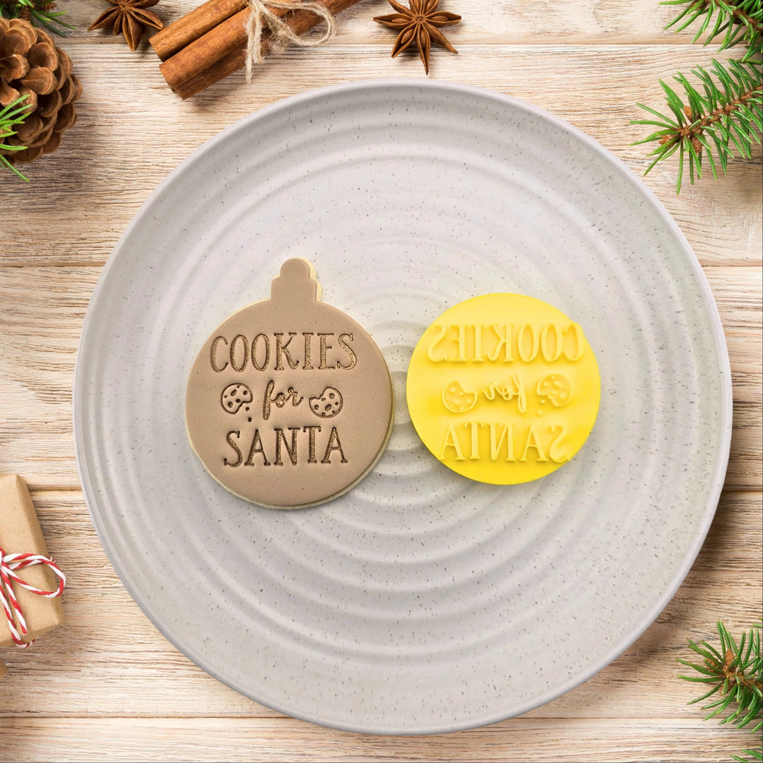 Custom Cookie Cutters Embosser - Cookies for Santa