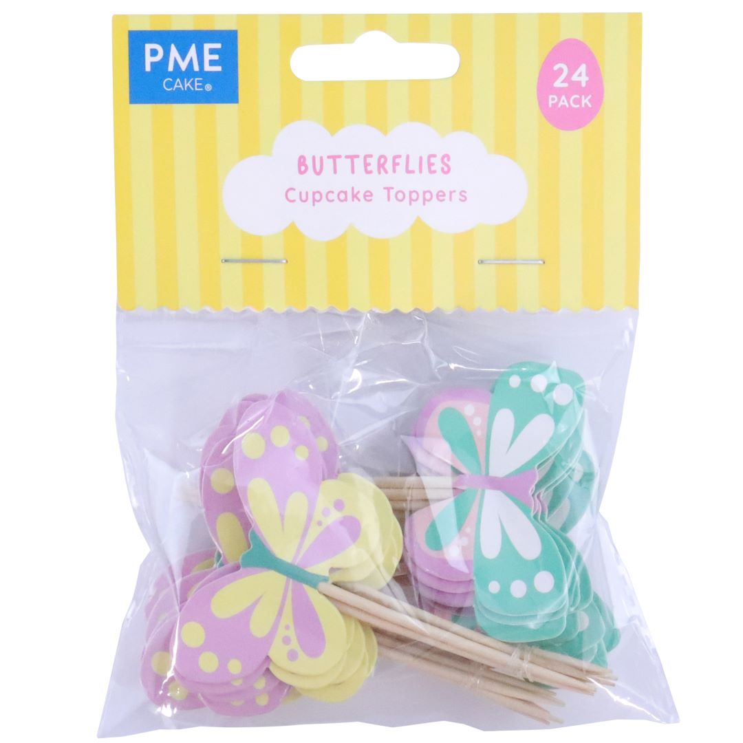 PME Cupcake Toppers - Butterflies Set of 24