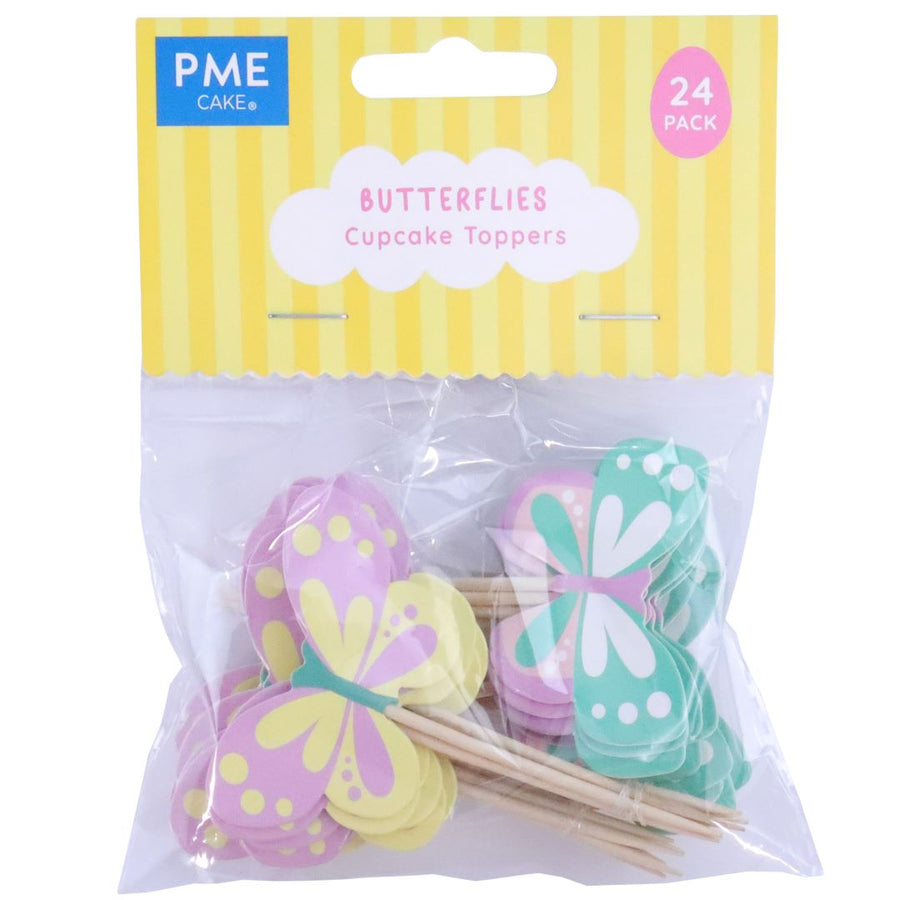 PME Cupcake Toppers - Butterflies Set of 24