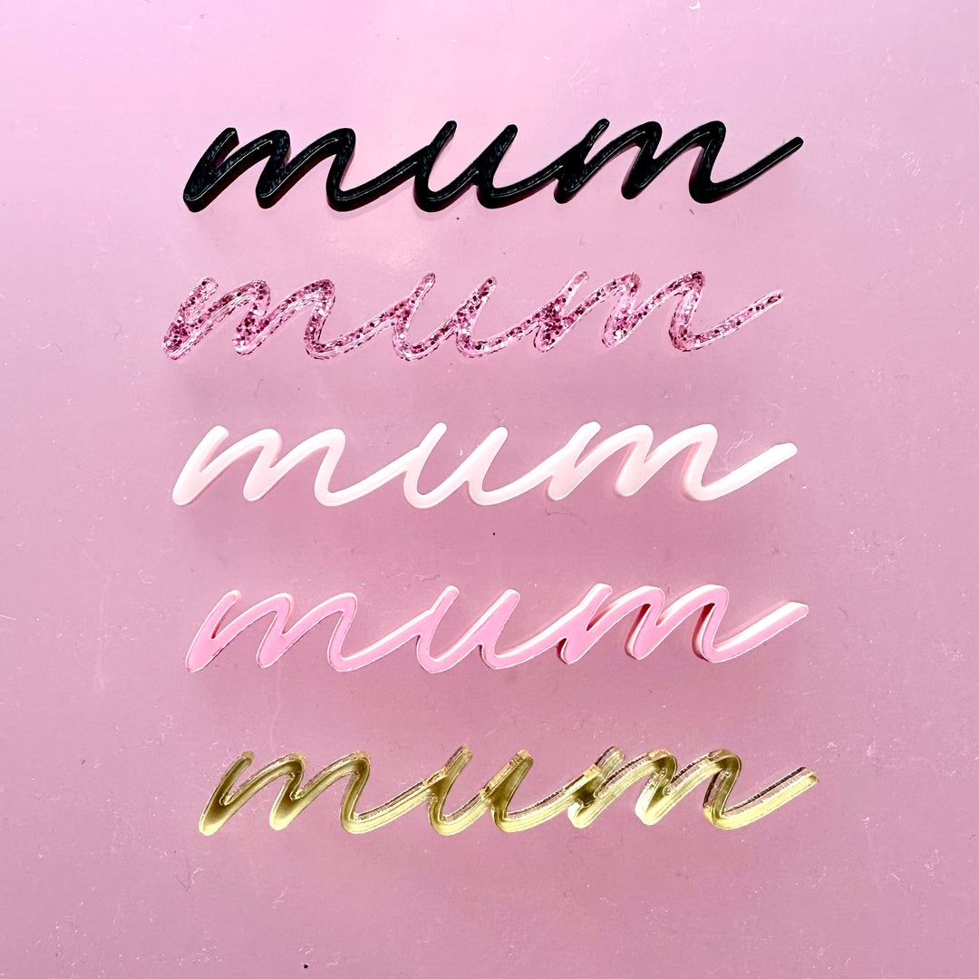 CW Mum Mini Cake or Cupcake Charm
