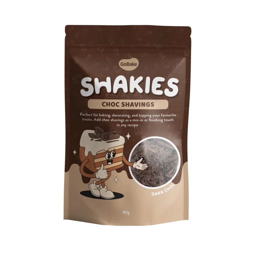 Go Bake Shakies Choc Shavings - Dark