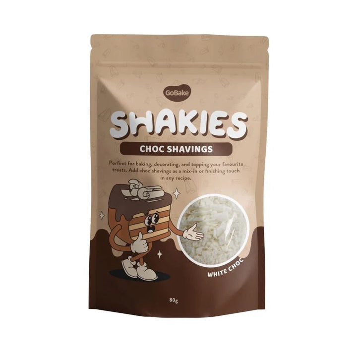 Go Bake Shakies Choc Shavings - White