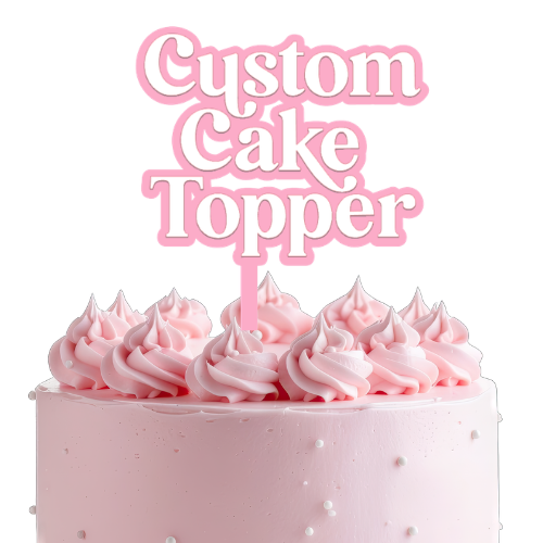 Custom Double Layer Acrylic Cake Topper
