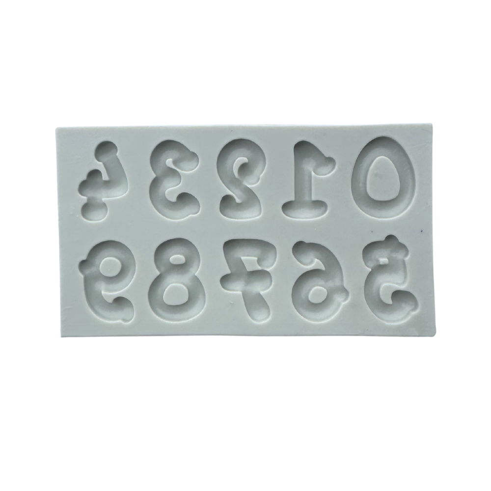 Silicone Number mould - Carnival