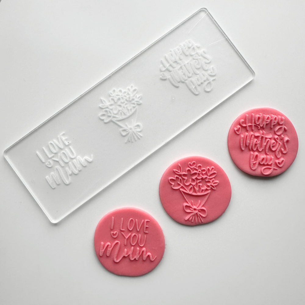 CW Mother's Day Mini Fondant Embosser Plate