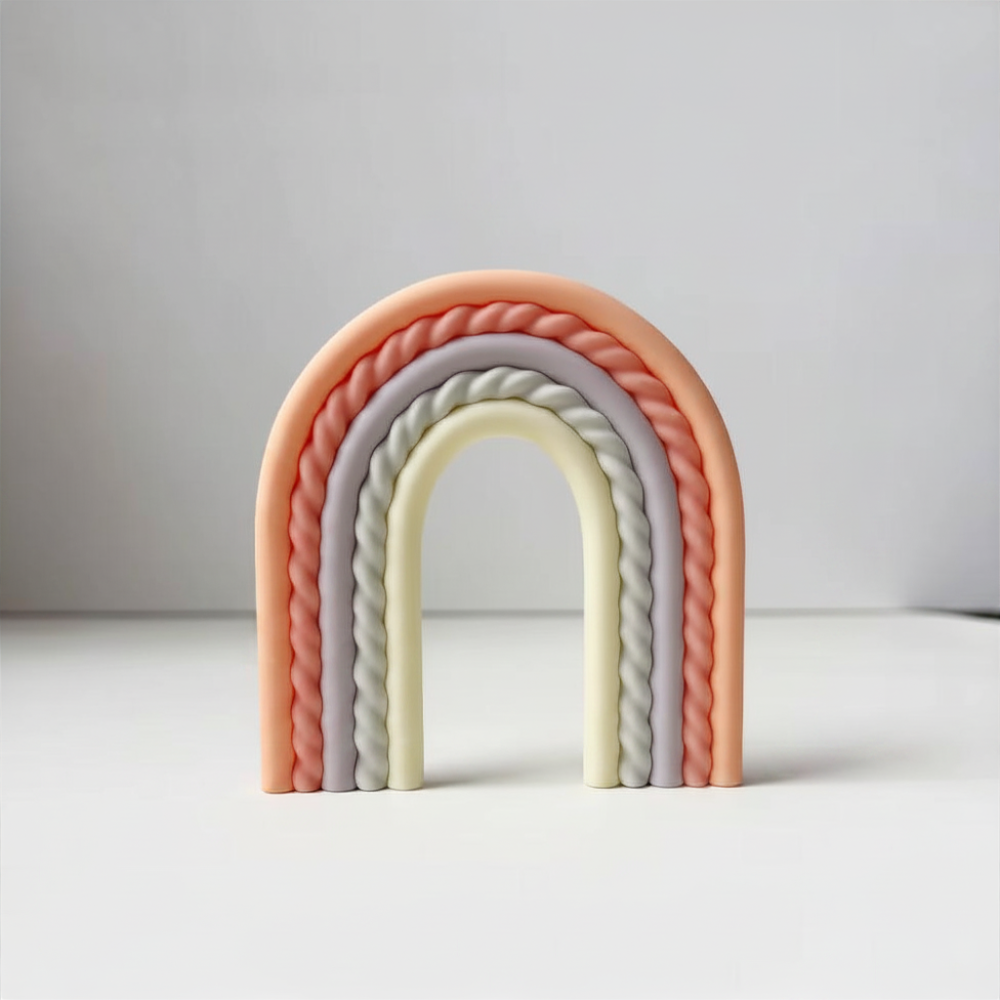 Boho Pastel Rainbow Cake Decoration