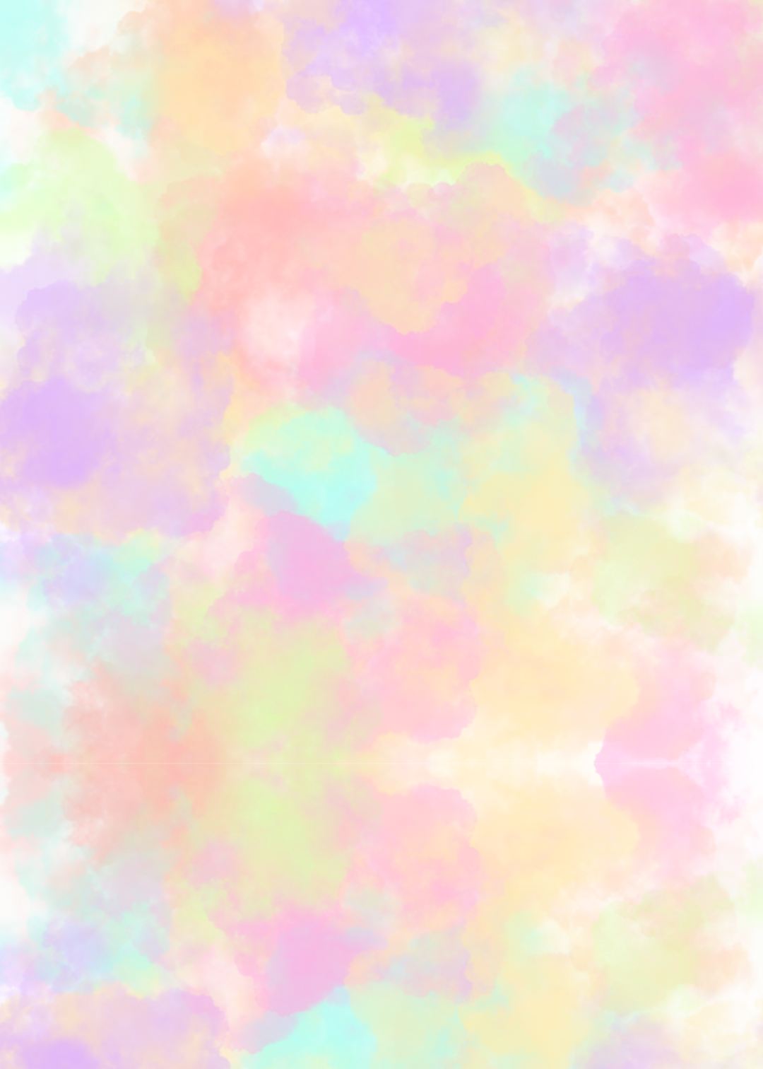 Chocolate/Meringue Transfer Sheet - Rainbow Watercolour