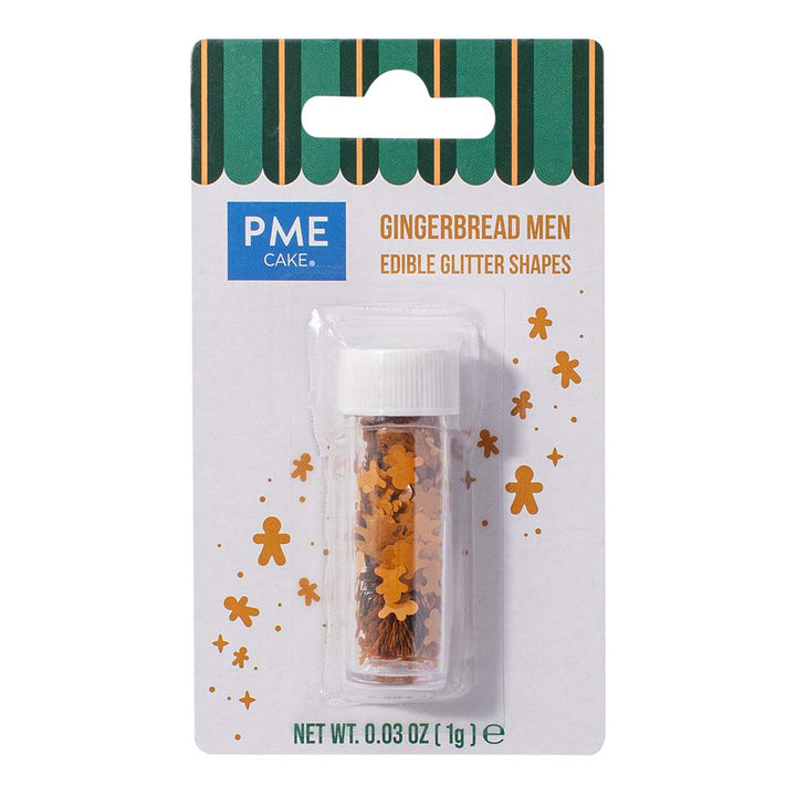 PME Edible Glitter Shapes - Gingerbread Man