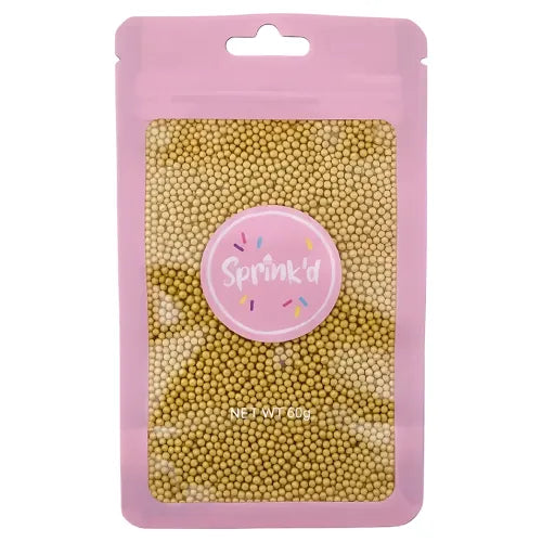 Sprink'd Sugar Balls - Gold 2mm 60g