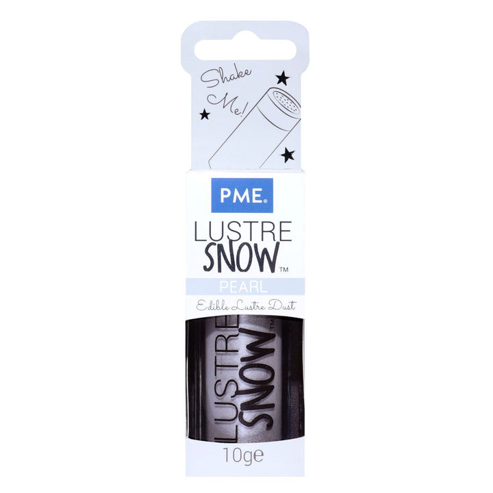 PME Lustre Snow - Pearl edible lustre dust shaker bottle