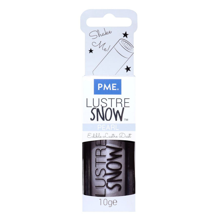 PME Lustre Snow - Pearl edible lustre dust shaker bottle