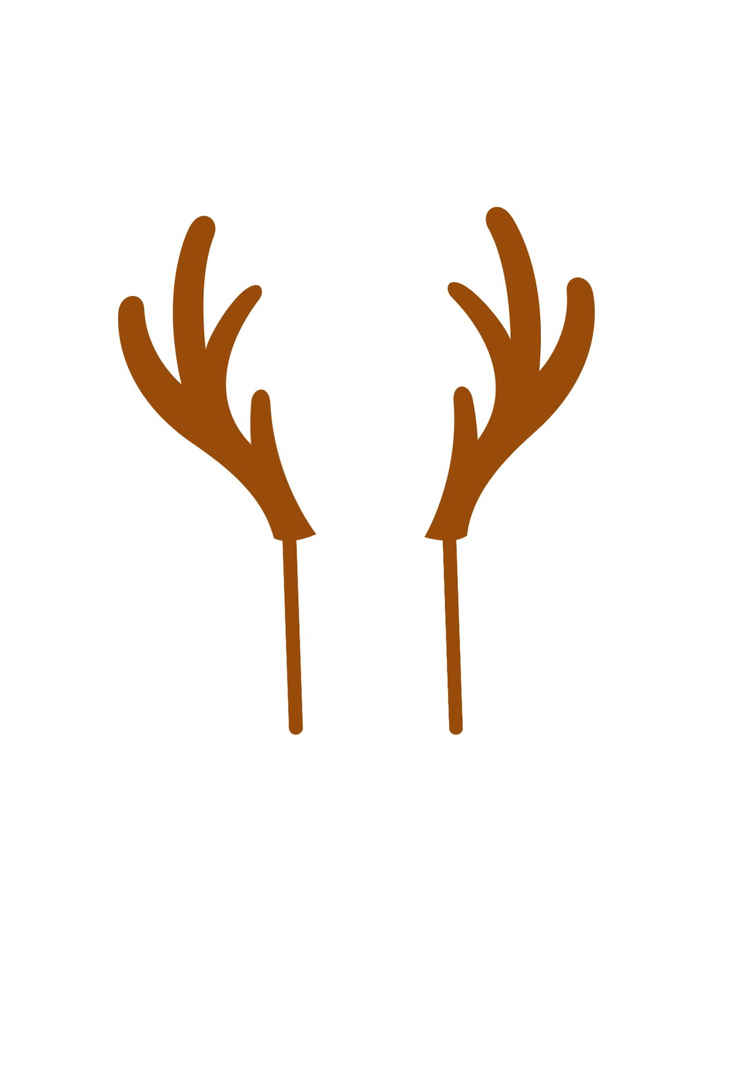 Reindeer Antlers Acrylic Cake Topper