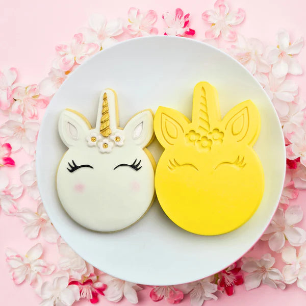 Custom Cookie Cutters Cutter and Debosser - Unicorn