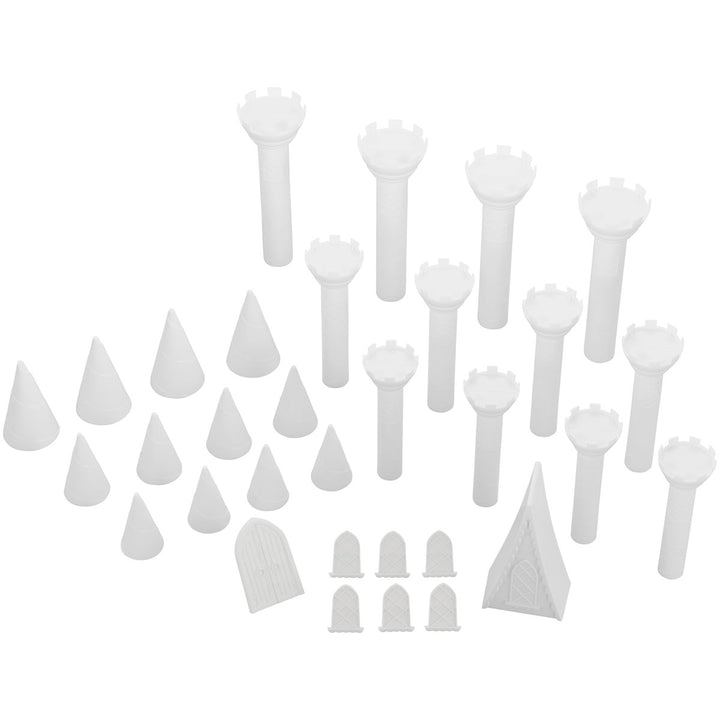 Wilton Romantic Castle Cake Set pieces detail