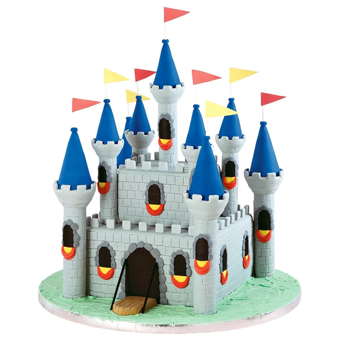 Wilton Romantic Castle Cake Set assembled example