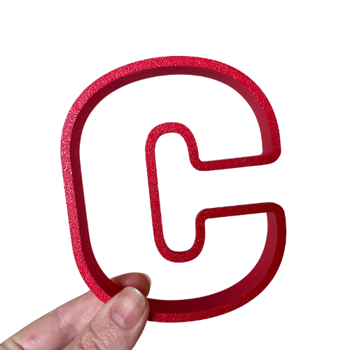 CW Large Letter Cookie Cutter - C